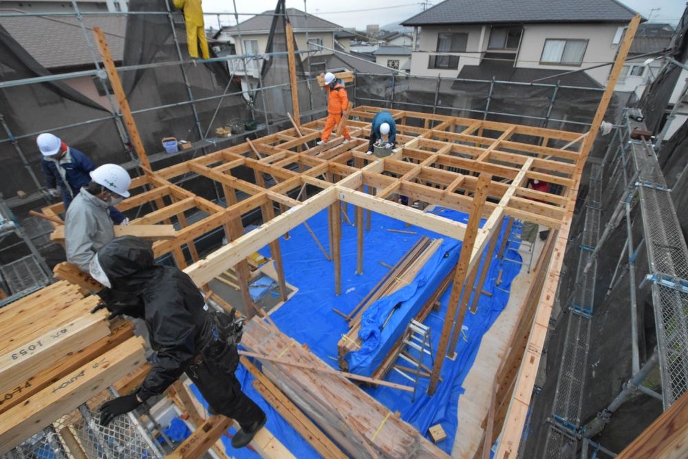 福岡県糸島市04　注文住宅建築現場リポート④　～上棟式～