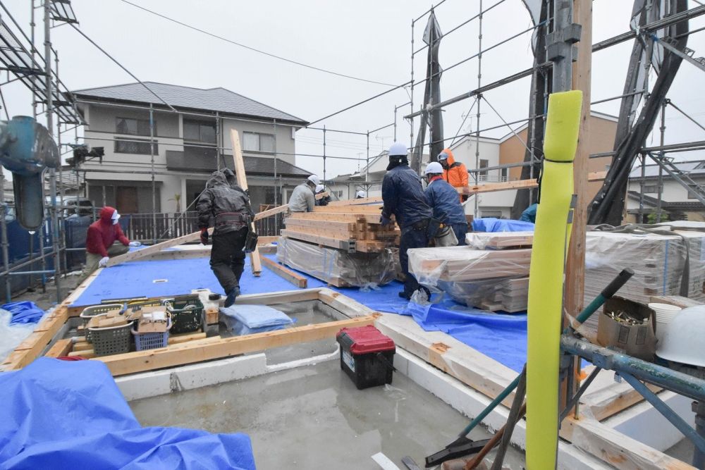 福岡県糸島市04　注文住宅建築現場リポート④　～上棟式～