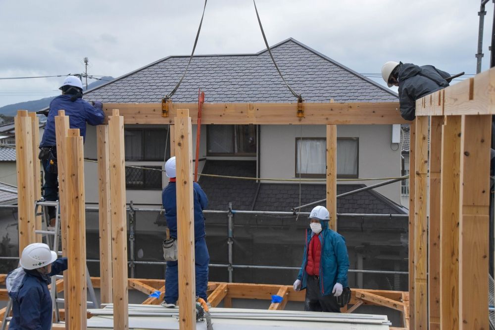 福岡県糸島市04　注文住宅建築現場リポート④　～上棟式～