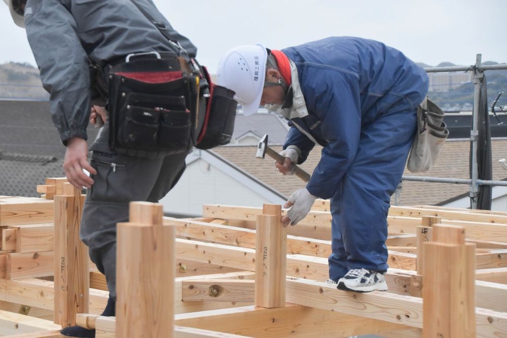 福岡県糸島市04　注文住宅建築現場リポート④　～上棟式～