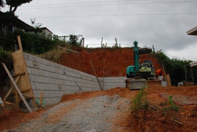 福岡市東区松崎01　注文住宅建築現場リポート③　～擁壁工事3～