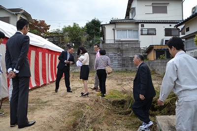 福岡市南区皿山01　注文住宅建築現場リポート①　～地鎮祭～