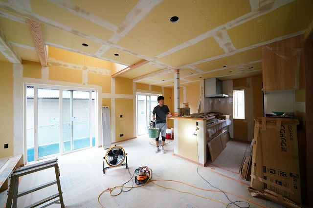 「太宰府市04」注文住宅現場リポート⑩【内装工事】【クロス】