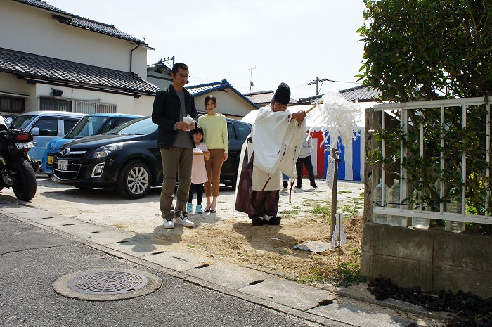 「福岡市南区皿山02」注文住宅現場リポート①【地鎮祭】