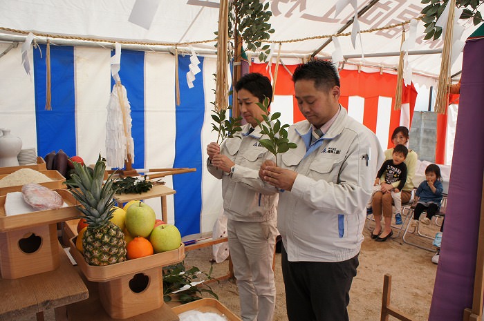 「福岡市南区皿山02」注文住宅現場リポート①【地鎮祭】