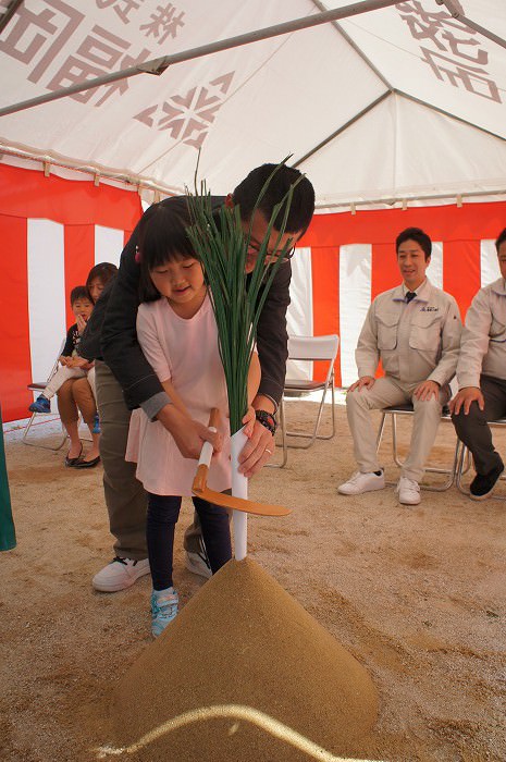 福岡市南区皿山02　注文住宅建築現場リポート①　～地鎮祭～