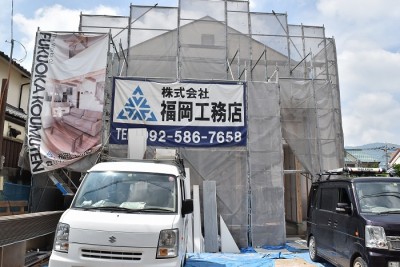 福岡市南区皿山02　注文住宅建築現場リポート⑧