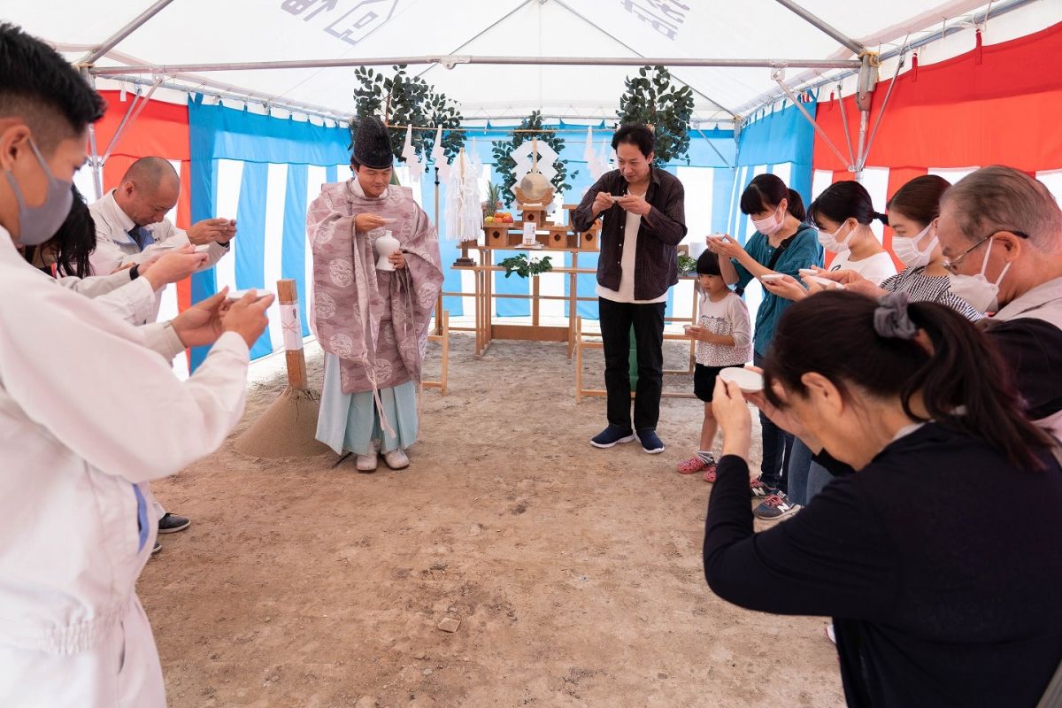 福岡県福岡市西区09　注文住宅建築現場リポート①　～地鎮祭～