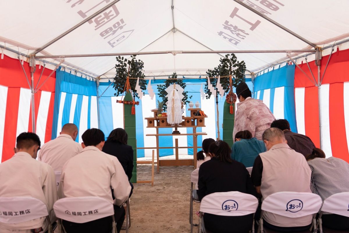 福岡県福岡市西区09　注文住宅建築現場リポート①　～地鎮祭～