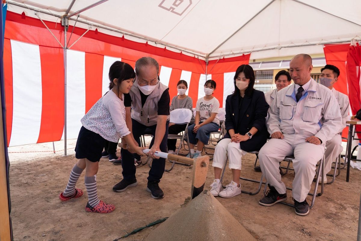 「福岡市西区09」注文住宅現場リポート①【地鎮祭】