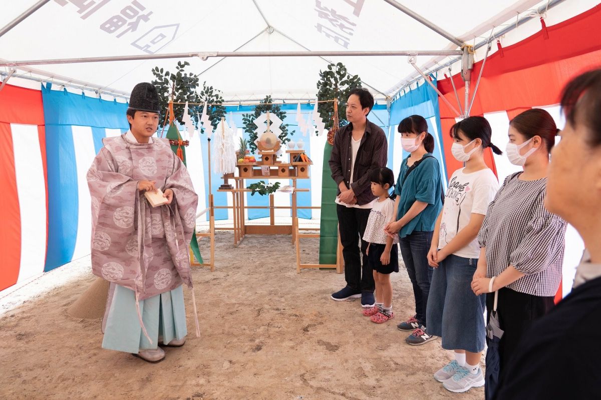 「福岡市西区09」注文住宅現場リポート①【地鎮祭】