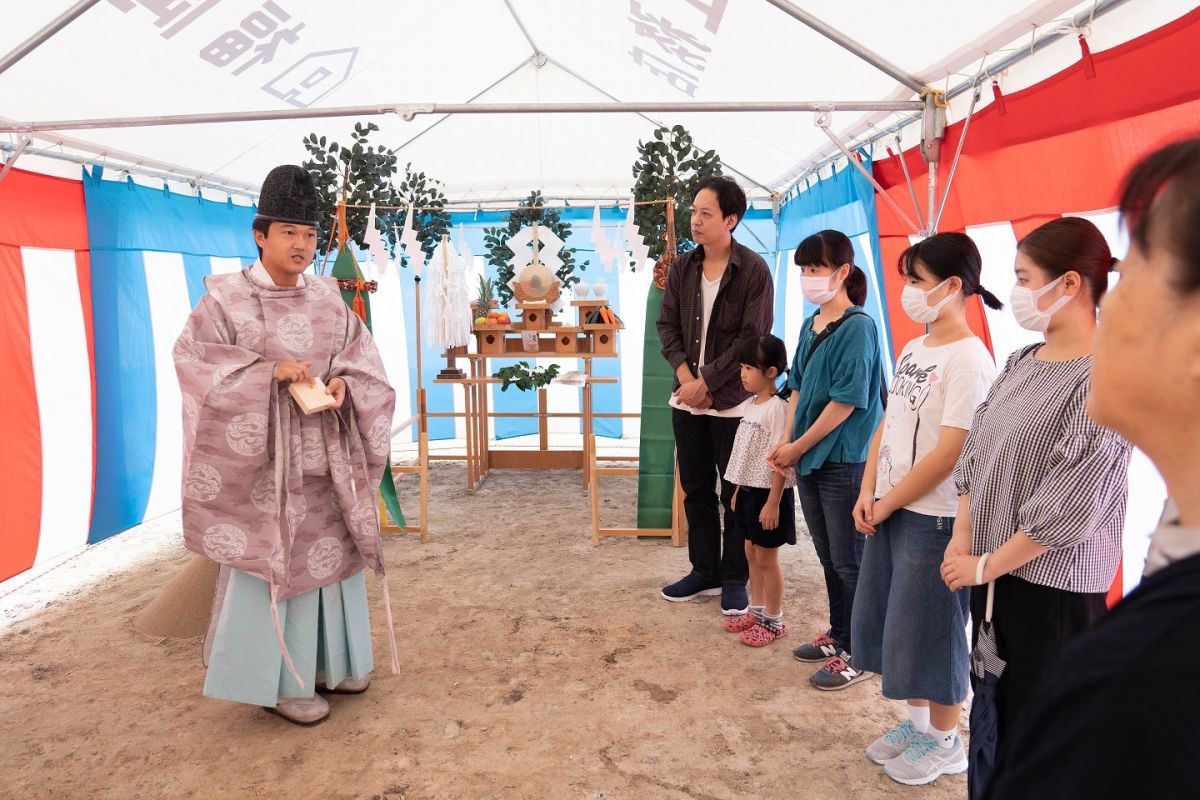 福岡県福岡市西区09　注文住宅建築現場リポート①　～地鎮祭～