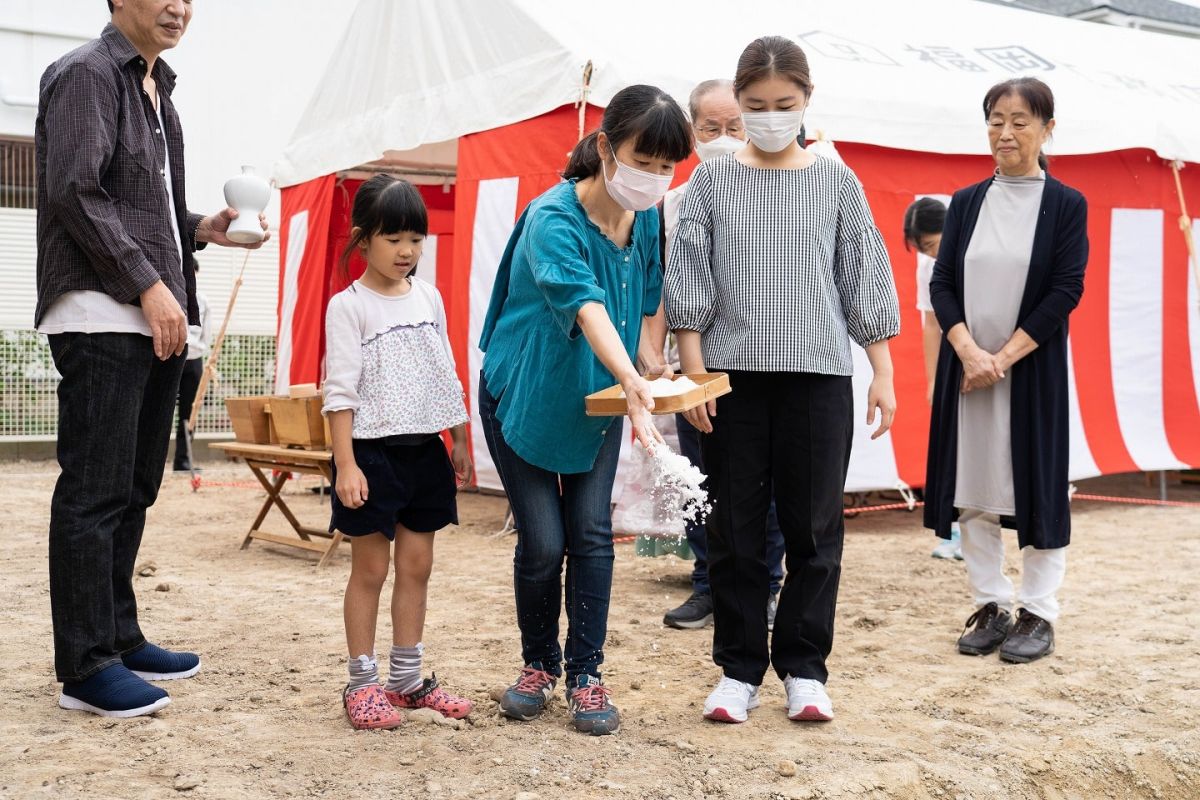 「福岡市西区09」注文住宅現場リポート①【地鎮祭】