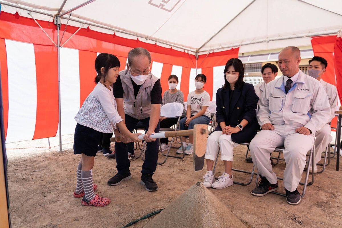 福岡県福岡市西区09　注文住宅建築現場リポート①　～地鎮祭～