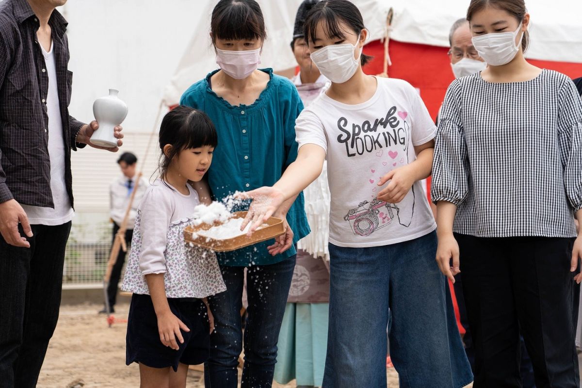 福岡県福岡市西区09　注文住宅建築現場リポート①　～地鎮祭～