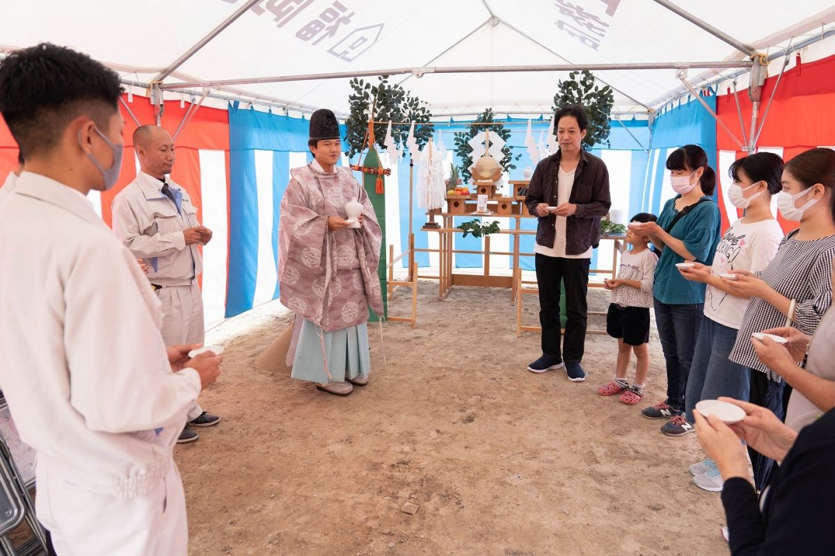 「福岡市西区09」注文住宅現場リポート①【地鎮祭】