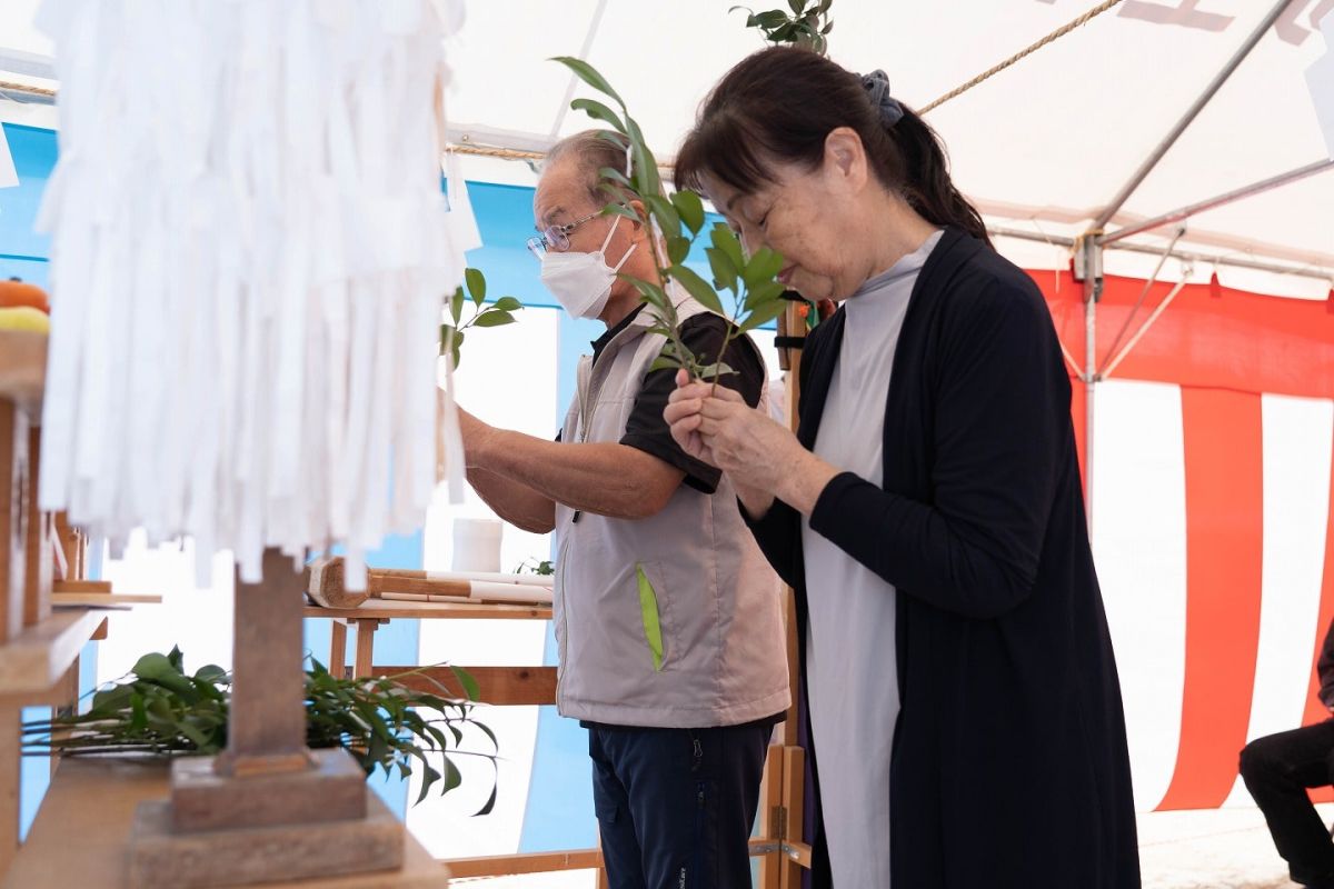 「福岡市西区09」注文住宅現場リポート①【地鎮祭】