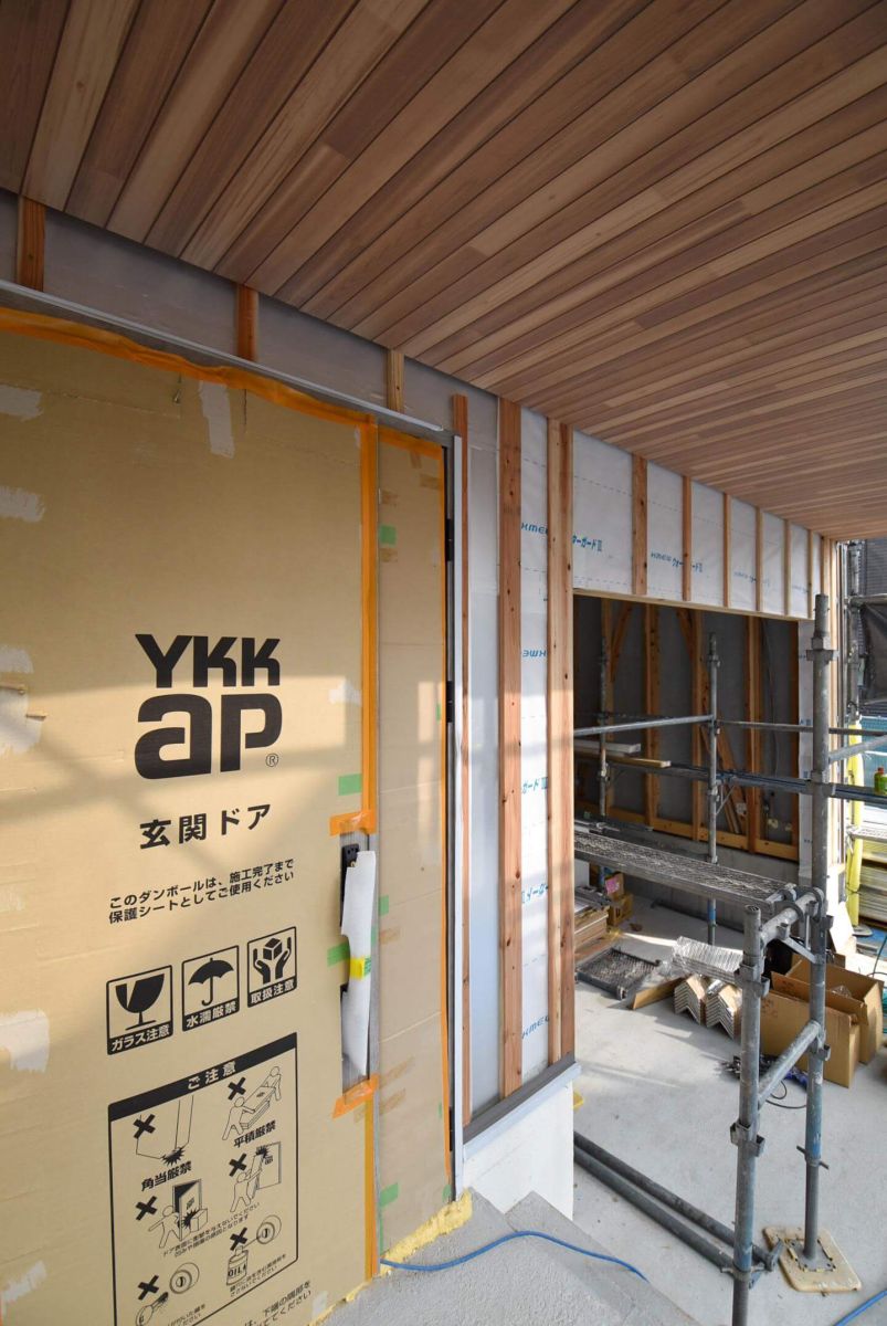 「福岡市城南区08」注文住宅現場リポート⑦【木工事】【石膏ボード】