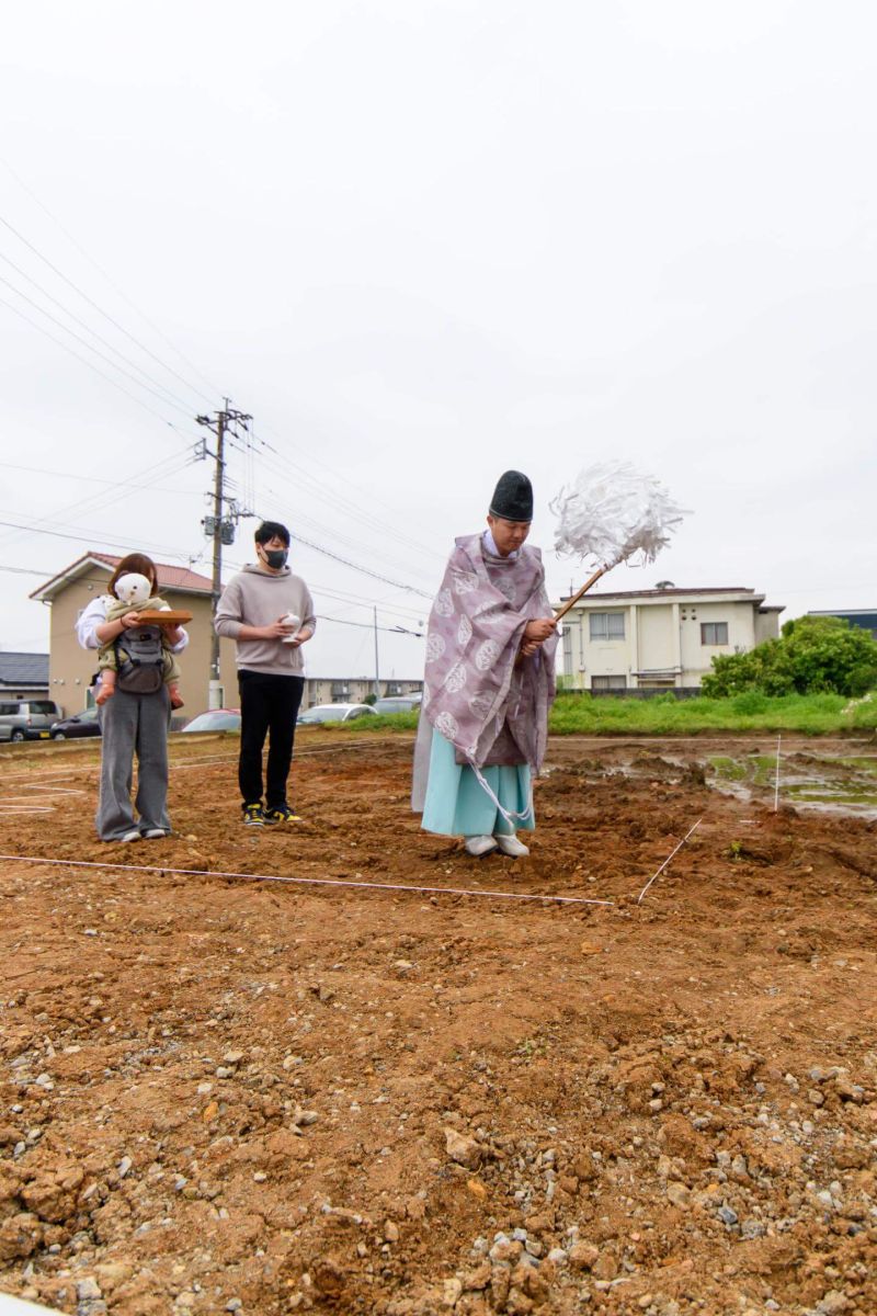 北九州市若松区04　注文住宅建築現場リポート①　～地鎮祭～