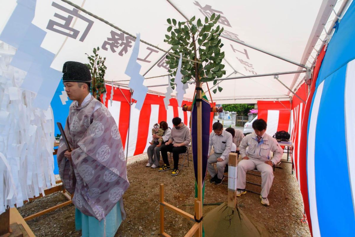 北九州市若松区04　注文住宅建築現場リポート①　～地鎮祭～