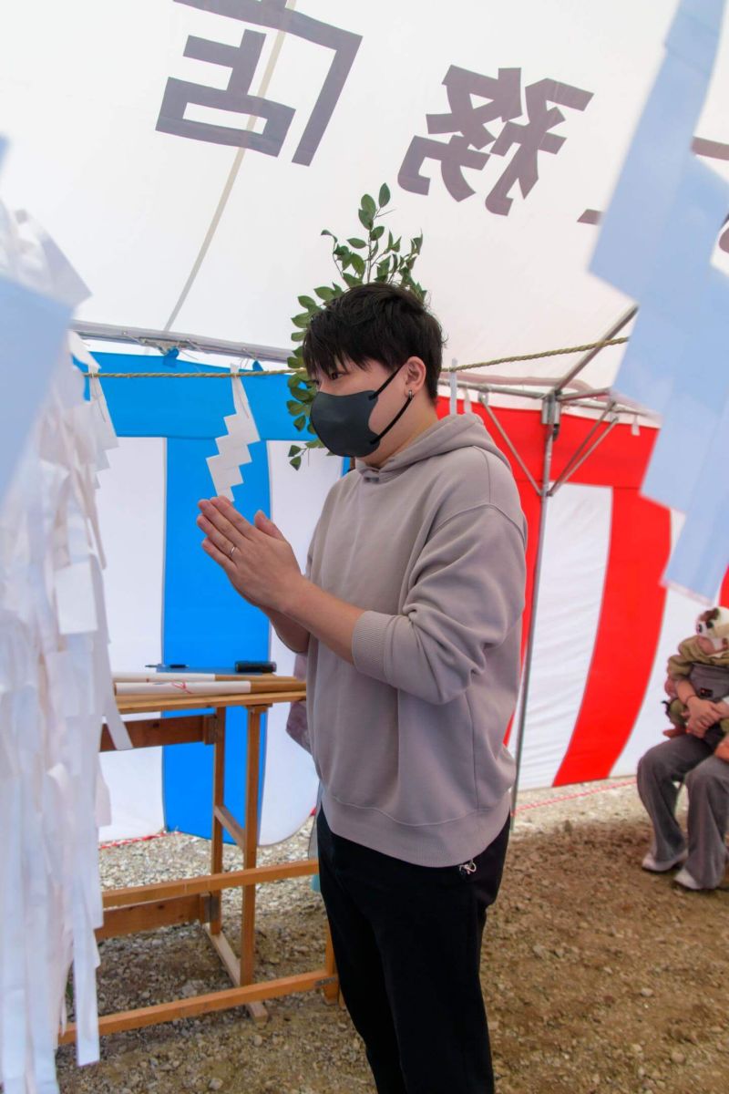 北九州市若松区04　注文住宅建築現場リポート①　～地鎮祭～