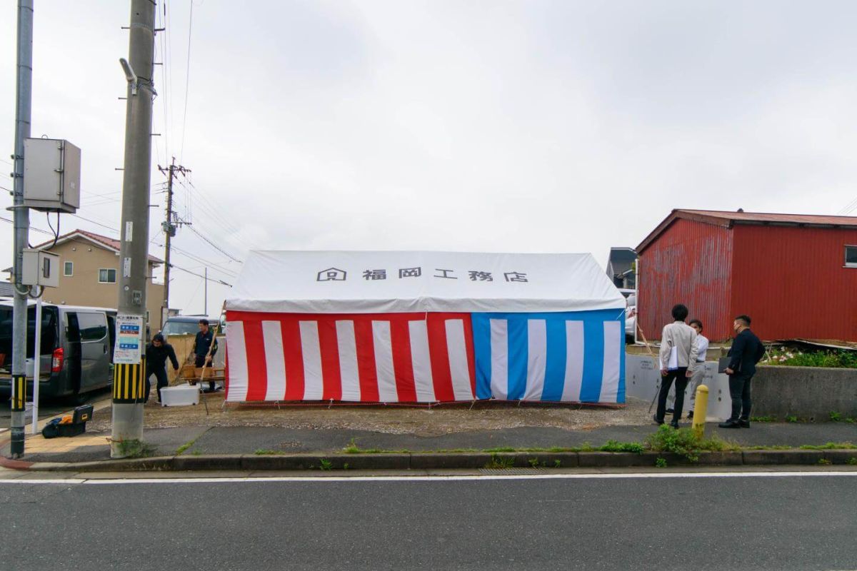 北九州市若松区04　注文住宅建築現場リポート①　～地鎮祭～