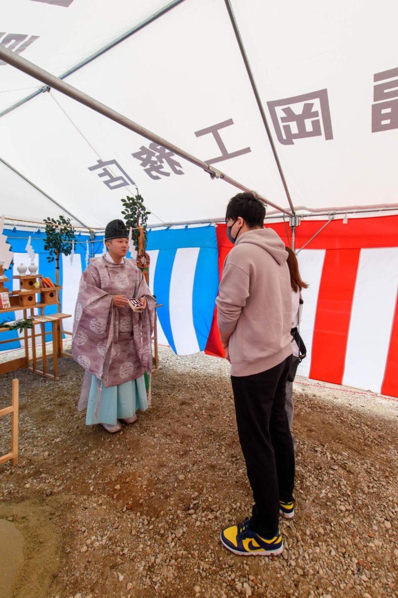 北九州市若松区04　注文住宅建築現場リポート①　～地鎮祭～