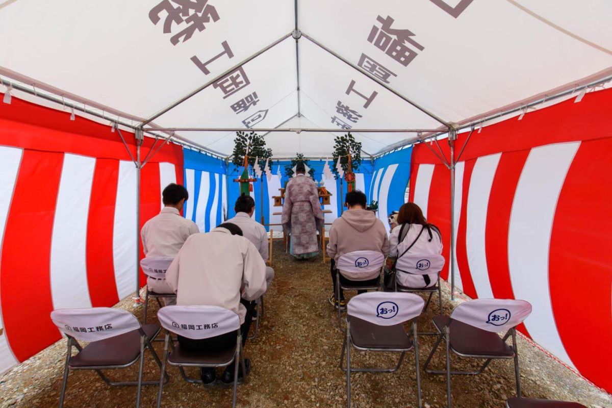 北九州市若松区04　注文住宅建築現場リポート①　～地鎮祭～