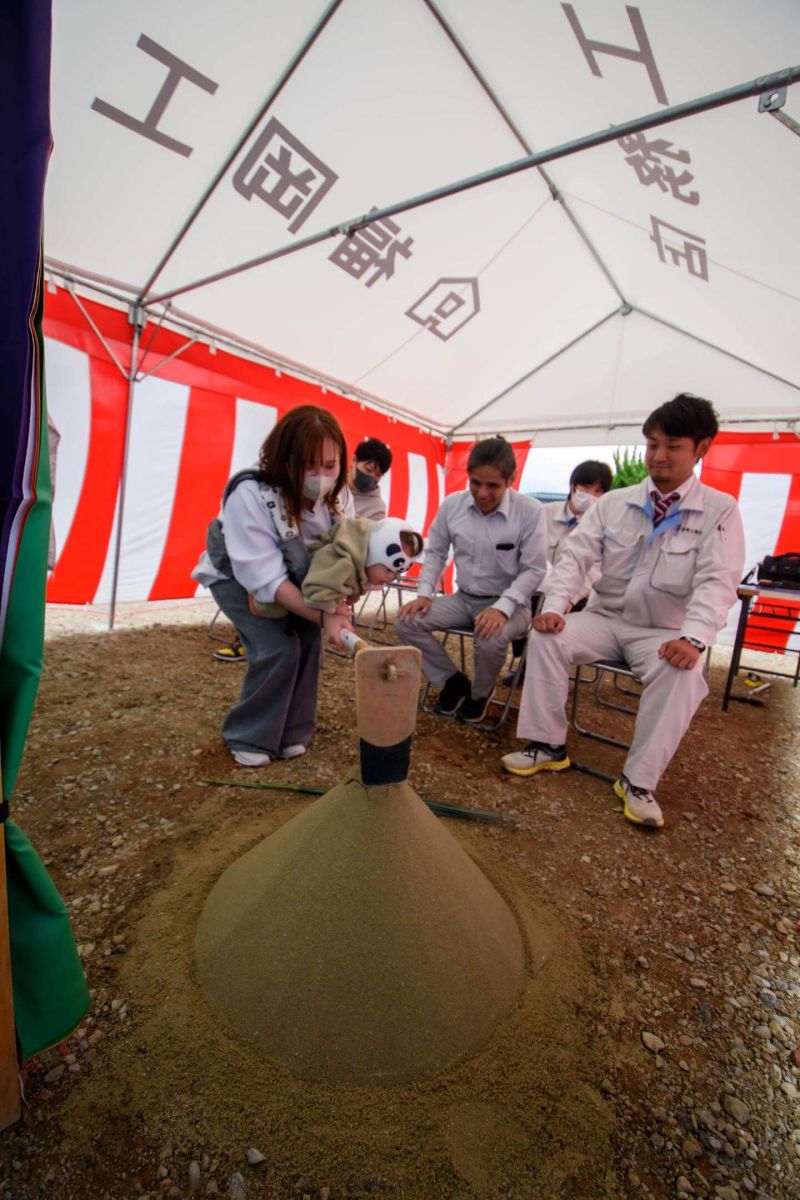 北九州市若松区04　注文住宅建築現場リポート①　～地鎮祭～