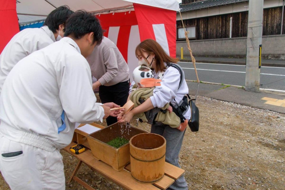 北九州市若松区04　注文住宅建築現場リポート①　～地鎮祭～