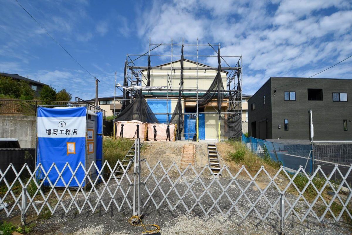 福岡県北九州市八幡西区01　注文住宅建築現場リポート⑤　～木工事・耐力面材取り付け～