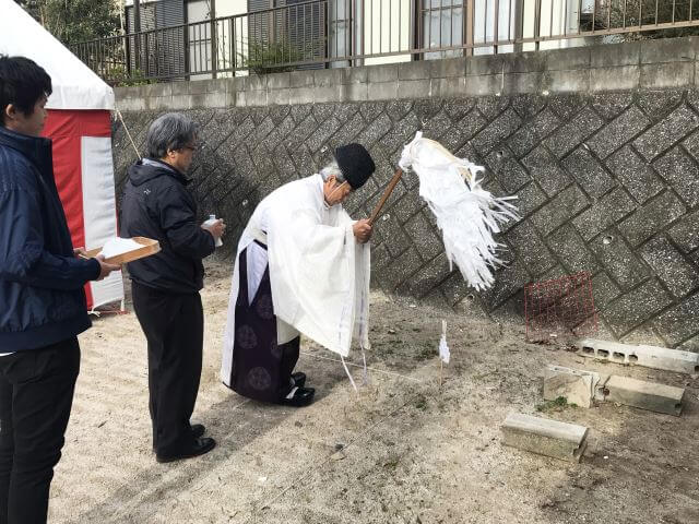 「太宰府市大佐野01」注文住宅現場リポート①【地鎮祭】