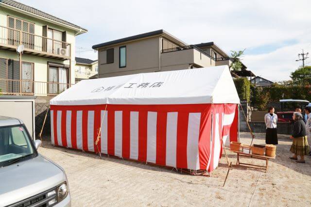 「太宰府市大佐野01」注文住宅現場リポート①【地鎮祭】
