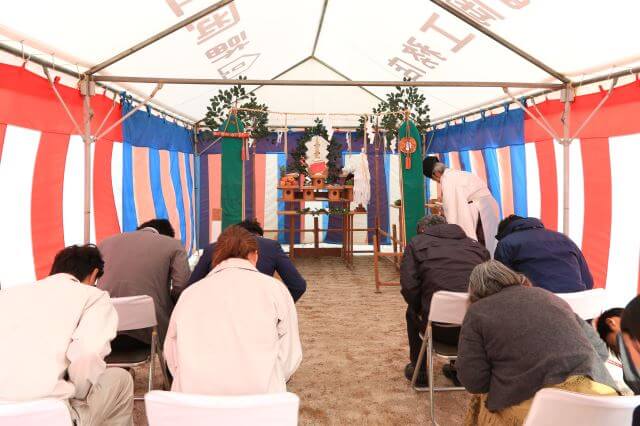 「太宰府市大佐野01」注文住宅現場リポート①【地鎮祭】