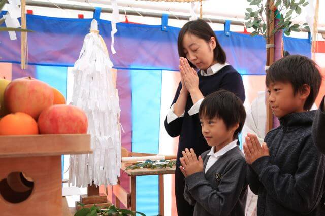 福岡県太宰府市大佐野　注文住宅建築現場リポート①　～地鎮祭～