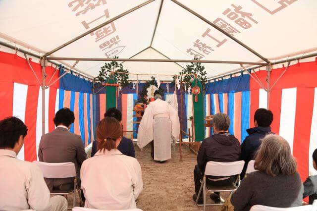 「太宰府市大佐野01」注文住宅現場リポート①【地鎮祭】