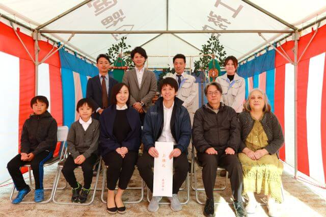 「太宰府市大佐野01」注文住宅現場リポート①【地鎮祭】