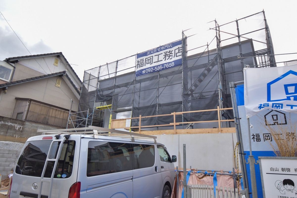 福岡県筑紫野市14　注文住宅建築現場リポート⑤　～配線工事〜