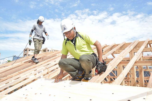 福岡市早良区曙01　注文住宅建築現場リポート④　～上棟式～