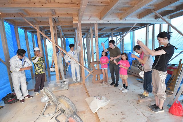 「福岡市早良区曙01」注文住宅現場リポート④【上棟式】
