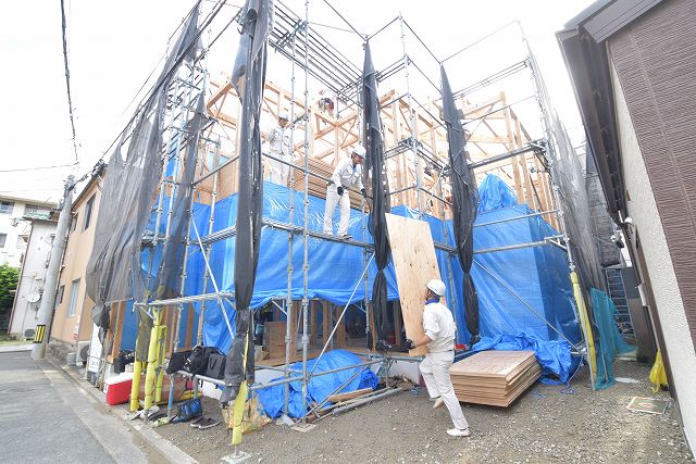 「福岡市早良区曙01」注文住宅現場リポート④【上棟式】