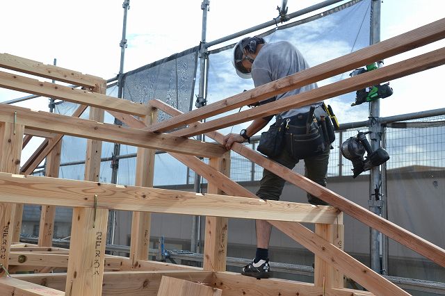 「福岡市早良区曙01」注文住宅現場リポート④【上棟式】