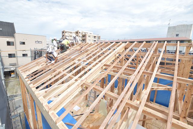 福岡市早良区曙01　注文住宅建築現場リポート④　～上棟式～