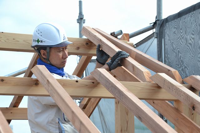 「福岡市早良区曙01」注文住宅現場リポート④【上棟式】