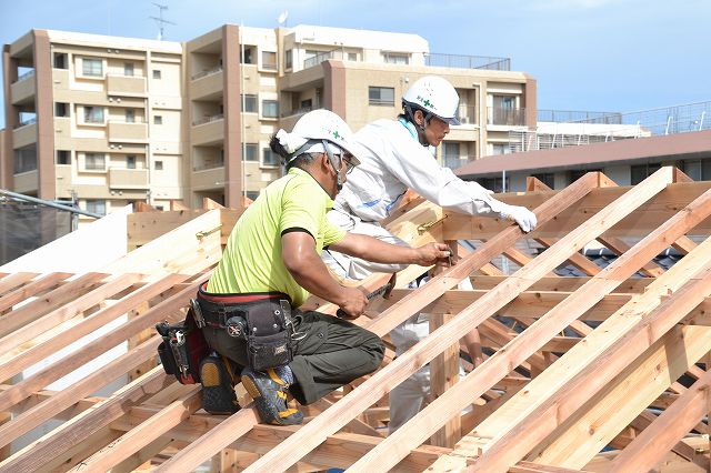 福岡市早良区曙01　注文住宅建築現場リポート④　～上棟式～