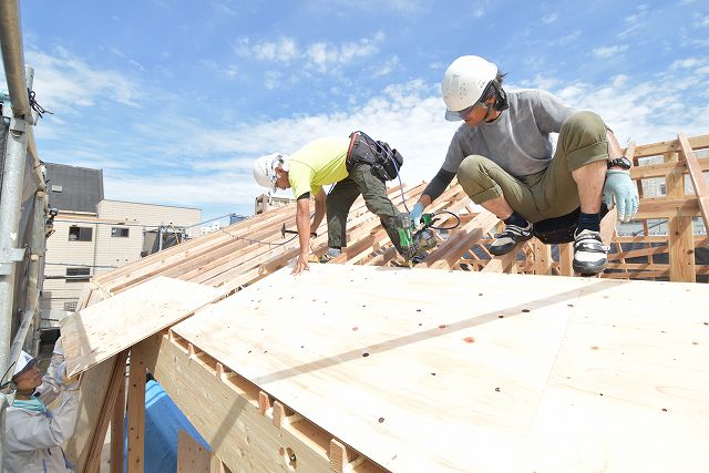 福岡市早良区曙01　注文住宅建築現場リポート④　～上棟式～