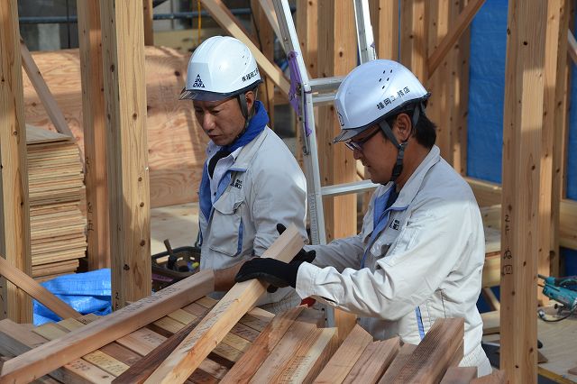 福岡市早良区曙01　注文住宅建築現場リポート④　～上棟式～