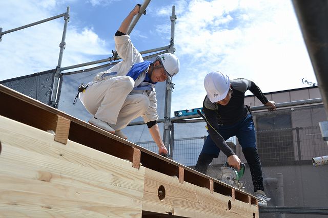 福岡市早良区曙01　注文住宅建築現場リポート④　～上棟式～