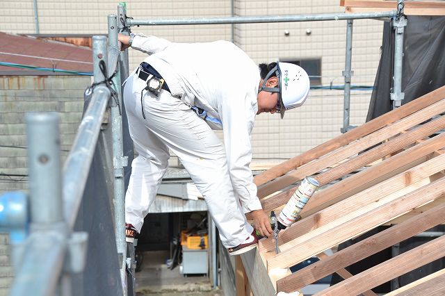 福岡市早良区曙01　注文住宅建築現場リポート④　～上棟式～