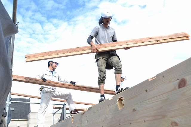「福岡市早良区曙01」注文住宅現場リポート④【上棟式】